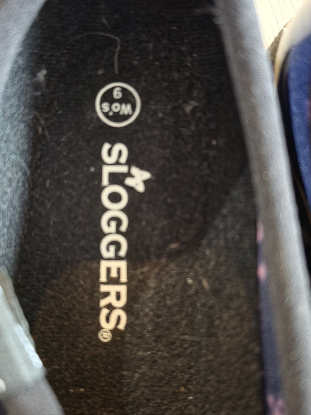Sloggers Black Waterproof Slip-On Rain Clogs with Pink Anchor Print - Picture 8 of 9